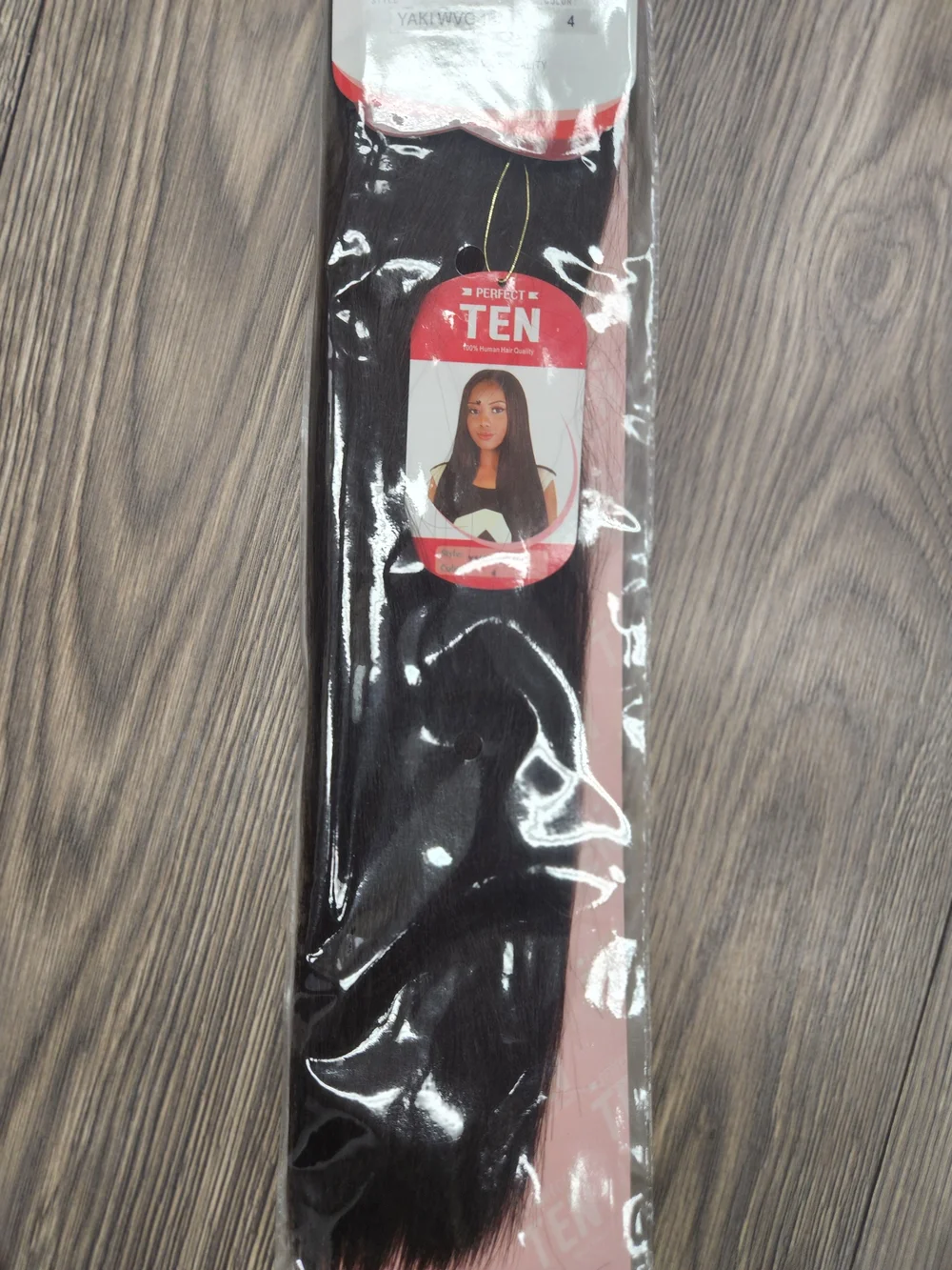 Black Straight Synthetic Hair Weave